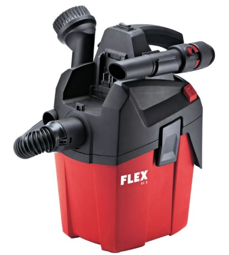 FLEX VC 6 L MC kompaktný priemyselný vysávač s manuálnym čistením filtra, 6 l, trieda L